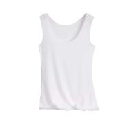 Damen Unterhemd mit Bh Einsatz Breiter Riemen Trägerhemd Sexy Hemdchen ohne Bügel Unterhemden Elastische T-Shirt Alltag Camisole Atmungsaktive Oberbekleidung Locker Shirts Schlankstützendes Trägertop