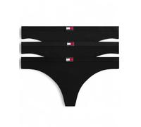 Tommy Hilfiger Uw0uw06139 Tanga 3 Einheiten L Black / Black / Black
