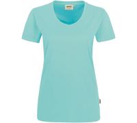 Hakro No. 0181 Damen V-Shirt MIKRALINAR® eisgrün - XS