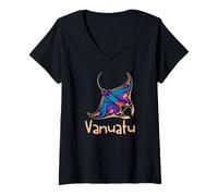 Damen Vanuatu T-Shirt mit V-Ausschnitt