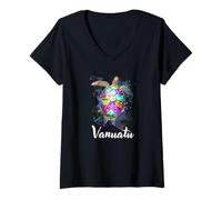 Damen Vanuatu T-Shirt mit V-Ausschnitt