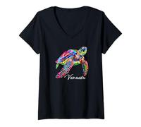 Damen Vanuatu T-Shirt mit V-Ausschnitt