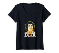 Damen Victor Jara - venceremos - vintage look T-Shirt mit V-Ausschnitt
