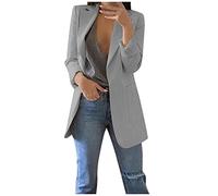 Damen Vintage Trenchcoat Parker Klassische Zweireihige Jacke Elegant Einfarbig Ärmel Revers mit Gürtel Slim Fit Overcoat Outwear, Schwarz kariert, 38
