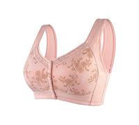 Damen Vorderverschluss BH ohne Bügel Bustier Nahtlos Spitzen BH Große Größen mit Spitze Racerback Weicher Damen BH Push up Yoga Sports BH Gepolstert Bralette Klassischer T Shirt BH Täglicher (A, M)