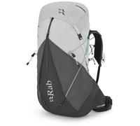 rab muon nd50l wanderrucksack weis grau damen 50