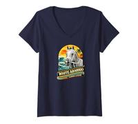 Damen was Abarrio Horse, Pferderennen, Santa Anita, Del Mar T-Shirt mit V-Ausschnitt