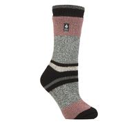 Damen Weiche Warme Winter Streifenmuster Thermosocken EU 37 - 42