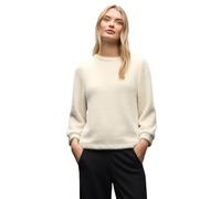 Street One Frauen Weiches Shirt mit Glitzer in Beige, Gr: 42