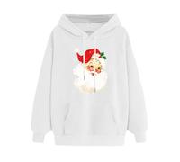 Damen Weihnachts Hoodie Elegant Schick, Sale Sweatshirt Oberteile Lustige Grafik, Weihnachtspullover Top Ugly Christmas, Lässiges Langärmliges Pullover Mit Weihnachtsdruck Und Kapuze
