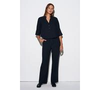 Damen Weite Crepe-Hosen M
