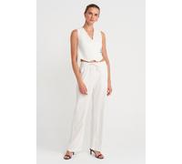 Damen Weite Streifenhose