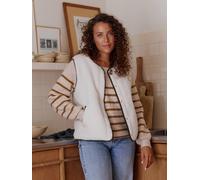 Damen Wende-Weste aus Teddyfleece/Feincord Familien-Capsule wollweiß Gr. L von vertbaudet