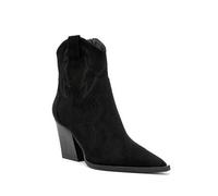 Damen-Westernstiefel im Talon-Stil, veganes Leder oder Jeansstoff, Aigle-Broderies-Motiv - Eleganz und authentischer Stil