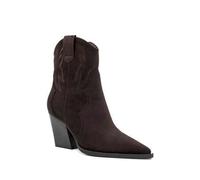 Damen-Westernstiefel im Talon-Stil, veganes Leder oder Jeansstoff, Aigle-Broderies-Motiv - Eleganz und authentischer Stil