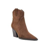 Damen-Westernstiefel im Talon-Stil, veganes Leder oder Jeansstoff, Aigle-Broderies-Motiv - Eleganz und authentischer Stil