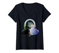 Damen Wicked: For Good Glinda and Elphaba Friends Forever Changed T-Shirt mit V-Ausschnitt