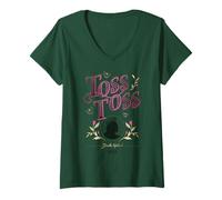Damen Wicked Glinda Toss Toss T-Shirt mit V-Ausschnitt