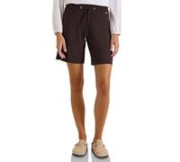 Shorts CECIL, Damen, Gr. M (40), braun cacao, Stoff, 95% Viskose, 5% Elasthan, unifarben, normal kurz, Hosen Shorts, High Waist (15504668-M) braun cacao