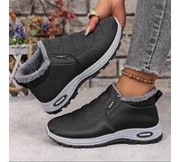 Damen Winter Schneestiefel Slip-on Fleece Gefüttert Ankle Booties Wasserdicht Warm Outdoor Baumwolle Schuhe Rutschfest Leichte Walking Sneakers