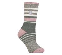 Damen Winter Thermosocken mit abwechslungsreichem Streifenmuster für den Winter EU 37 - 42