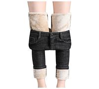 Damen Winterhose Trainingshose Oversize Sporthose Fleece Damen Warme Cargohose High Waist Hose Winterhose Sweathose Fleece Lang Hose