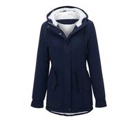 Damen Winterjacke mit kuscheliger Kapuze Wintermantel, Damen Warm Winter Parka Mittellang Winterjacke Winterparka Dicke Coat Große Größen,Damen Winter Jacke Teddyfell Gefütterte Winterjacke