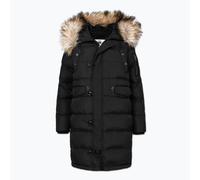 PITBULL - Winterjacke Damen QUEENSTON, Daunenmantel Damen, Steppjacke mit Kapuze, Damen-Jacken mit Kunstfell, Daunenjacke Winddicht, Jacke Wasserabweisend