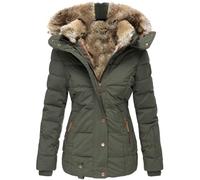 Damen Winterjacke (XS-6XL) Steppjacke hochstehender gefütterter Kragen geringes Eigengewicht Jacke Abnehmbare Ärmel Damen Strickjacke Mit Kapuze Damen Kurz 3 In 1 Jacke Damen
