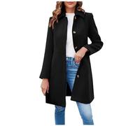 Damen Winterjacken Reduziert Wintermantel Damen Puffer Jacke Damen Trenchcoat Damen Damen Blazer Lange Strickjacke Damen Damen Lederjacke Jacke Damen Sommer (Schwarz, XXL)