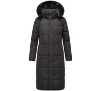 Damen Wintermantel Warmer Steppmantel Recyceltes Material lang jacke Mantel gefüttert mit große Kapuze und hohem Kragen Blitzliebe S-3XL (DE/NL/SE/PL, Alphanumerisch, L, Regular, Regular, Schwarz)