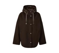 Damen Wollponcho mit Knopfkinnschutz COMMA Marron M