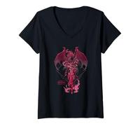 Damen World of Warcraft Dragonflight Alexstrasza The Life-Binder T-Shirt mit V-Ausschnitt