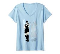 Damen Xena: Warrior Princess Warrior Stance T-Shirt mit V-Ausschnitt