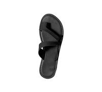Damen Zehenring Sandals Sale Gekreuzte Riemen Sandalen Frauen Flache Sandaletten rutschfeste Sandale Leder Sandal Strand Sandalette Lässige Slippers Outdoor Hausschuhe Offene Zehe Schuhe