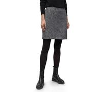 Minirock STREET ONE, Damen, Gr. 38, schwarz, Stoff, 100% Polyester, gemustert, normal knielang, Röcke (55548068-38) schwarz