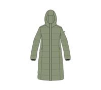Woman Coat Fix Hood 35K3676 36 green tea E624