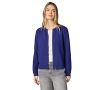 Street One Frauen Zipper Jacke mit Struktur in Blau, Gr: 38