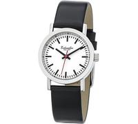 Damenarmbanduhr Stil Bahnhofsuhr, Miyota 2035, Lederarmband