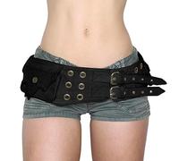 Damenbekleidung, Verstellbarer Gürtel mit Doppeldornschließe, modischer Gürtel mit Gürteltasche, Teenager, Mann, Outdoor-Sport, Hüftgürtel, Cowboy, B