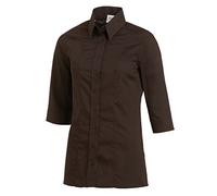Damenbluse 3/4 Arm Farbe chocolate Größe 46
