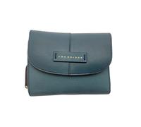 Damenbörse Rindleder sky/gold