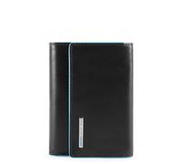 Damenbrieftasche mit Klappe und automatischer Öffnung Blue Square schwarz - Farb-Varianten: Schwarz