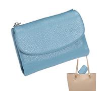 Damengeldbörse - Geldbörse aus Kunstleder | moderner Organizer für kleine Veränderungen | Slim Solder mit mehreren Fächern, leichtes Design für unterwegs, blau, Beziehen Sie sich auf die Beschreibung
