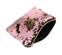 Damenhandtasche Gelb mit Reißverschluss, Paillettenbesetzte, für Alltag | Kosmetiktasche und Münzbeutel, Platz für Karten, Handy, Schlüssel und Make Up, Party und Unterwegs Zufällige Farbe