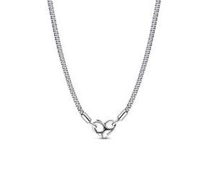 Damenkette aus 925er Silber mit Infinity-Herzverschluss
