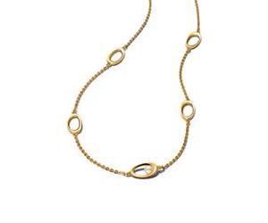 Damenkette Essence mit Süßwasserzuchtperle, IP Gold