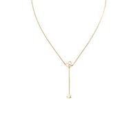 Damenkette Hanging Heart aus vergoldetem Edelstahl