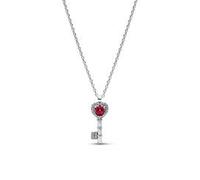 Damenkette Herzschlüssel, Timeless, Sterlingsilber