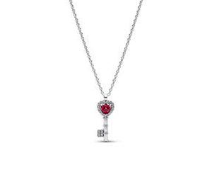 Damenkette Herzschlüssel, Timeless, Sterlingsilber